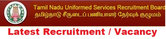 TN Police Recruitment 2021 TNUSRB Constable Jail Warder ...