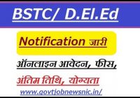 Rajasthan BSTC Eligibility Criteria 2022