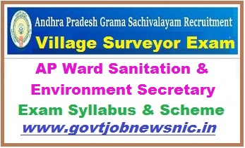 AP Ward Sanitation & Environment Secretary Syllabus 2023