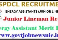APSPDCL Energy Assistant Merit List 2021