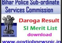 Bihar Police Daroga Result 2021