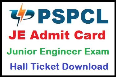 PSPCL JE Admit Card 2021