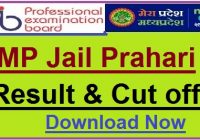 MP Jail Prahari Result 2023