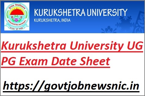 Kurukshetra university date sheet 2023