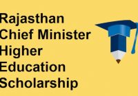 Rajasthan Mukhyamantri Higher Education Scholarship 2022-23