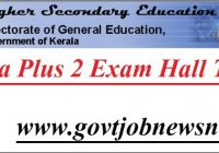 Kerala Plus 2 Exam Hall Ticket 2022