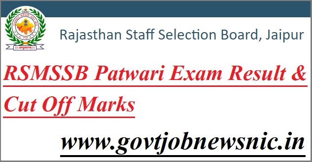 RSMSSB Patwari Exam Result 2022