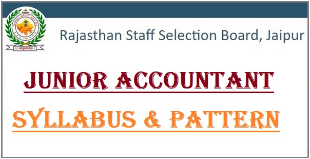 RSMSSB Junior Accountant Syllabus 2023