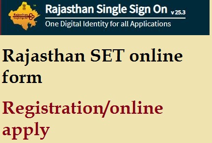 Rajasthan SET Online Form 2023 