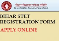 Bihar STET Online Form 2023