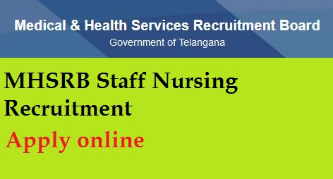 MHSRB staff Nurse recruitment 2023